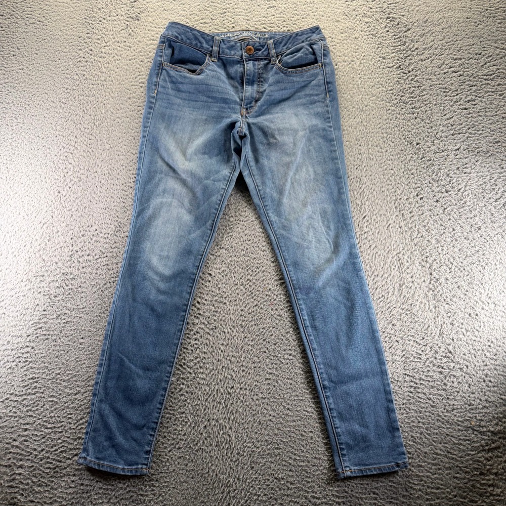 American Eagle Outfitters Jeans Womens 6 Blue Cotton Jegging High-Rise Stretch